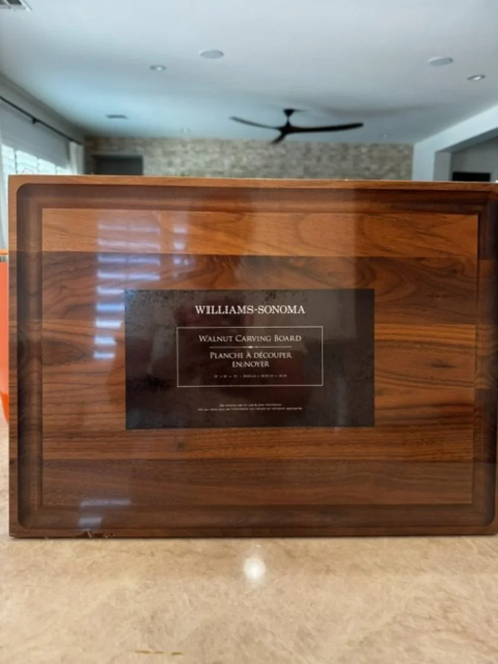 William Sonoma Walnut Prep Cutting & Carving Board, Walnut